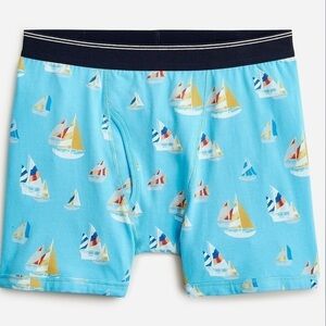 J crew boxer briefs blue boat print